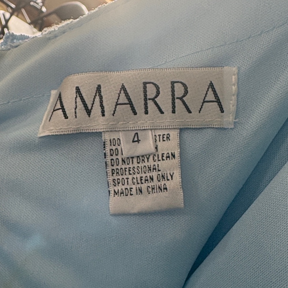 Amarra Women's Light Blue Prom Dress